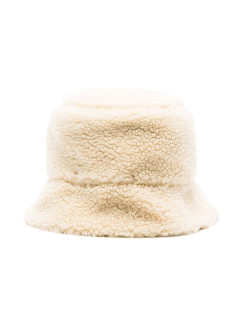reversible faux-shearling bucket hat - 4
