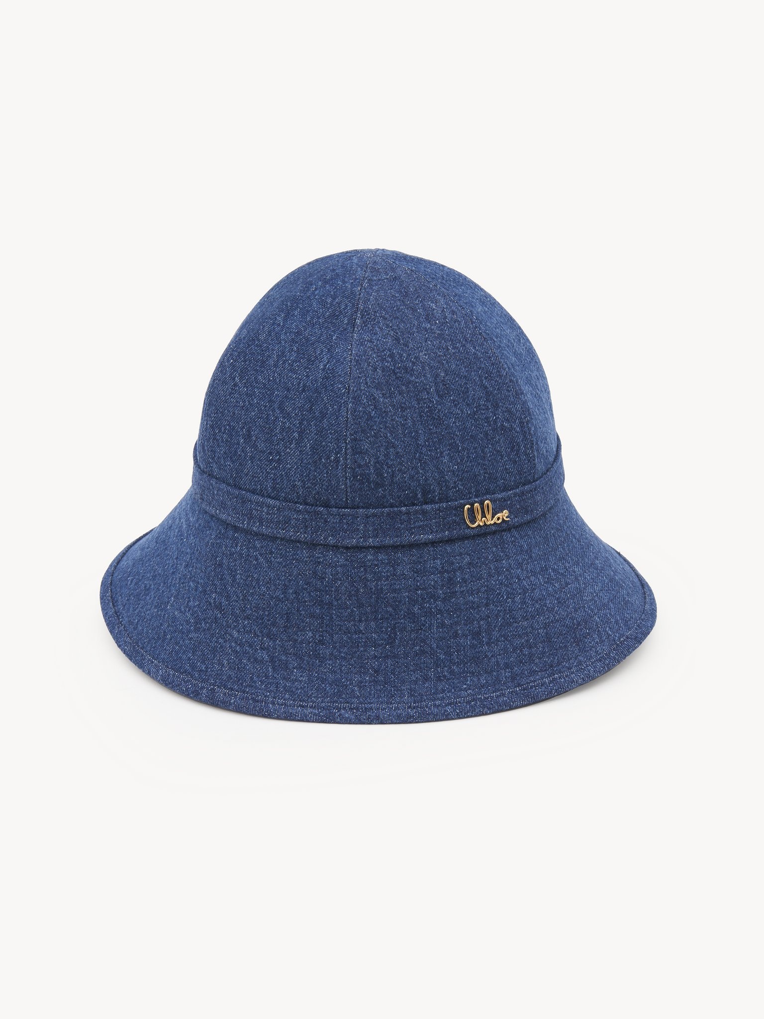 THE CHLOÉ ICONIC BUCKET HAT IN DENIM - 1