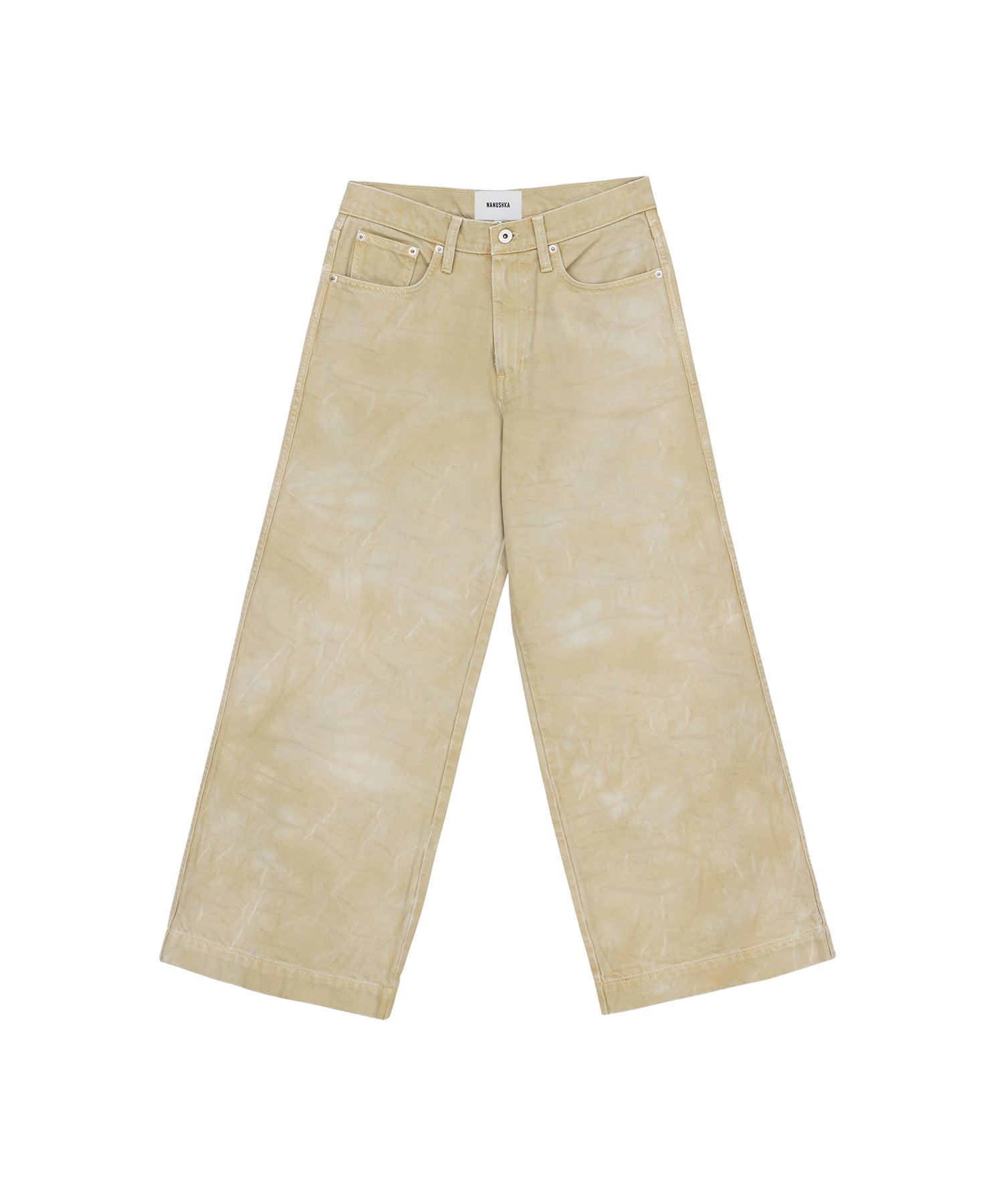 Wide Leg High Rise Jeans - 1