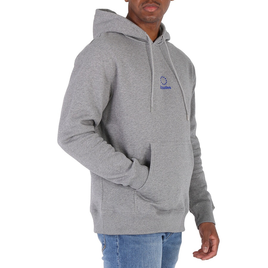 Etudes Men's Heather Grey Klien Logo Hoodie - 2