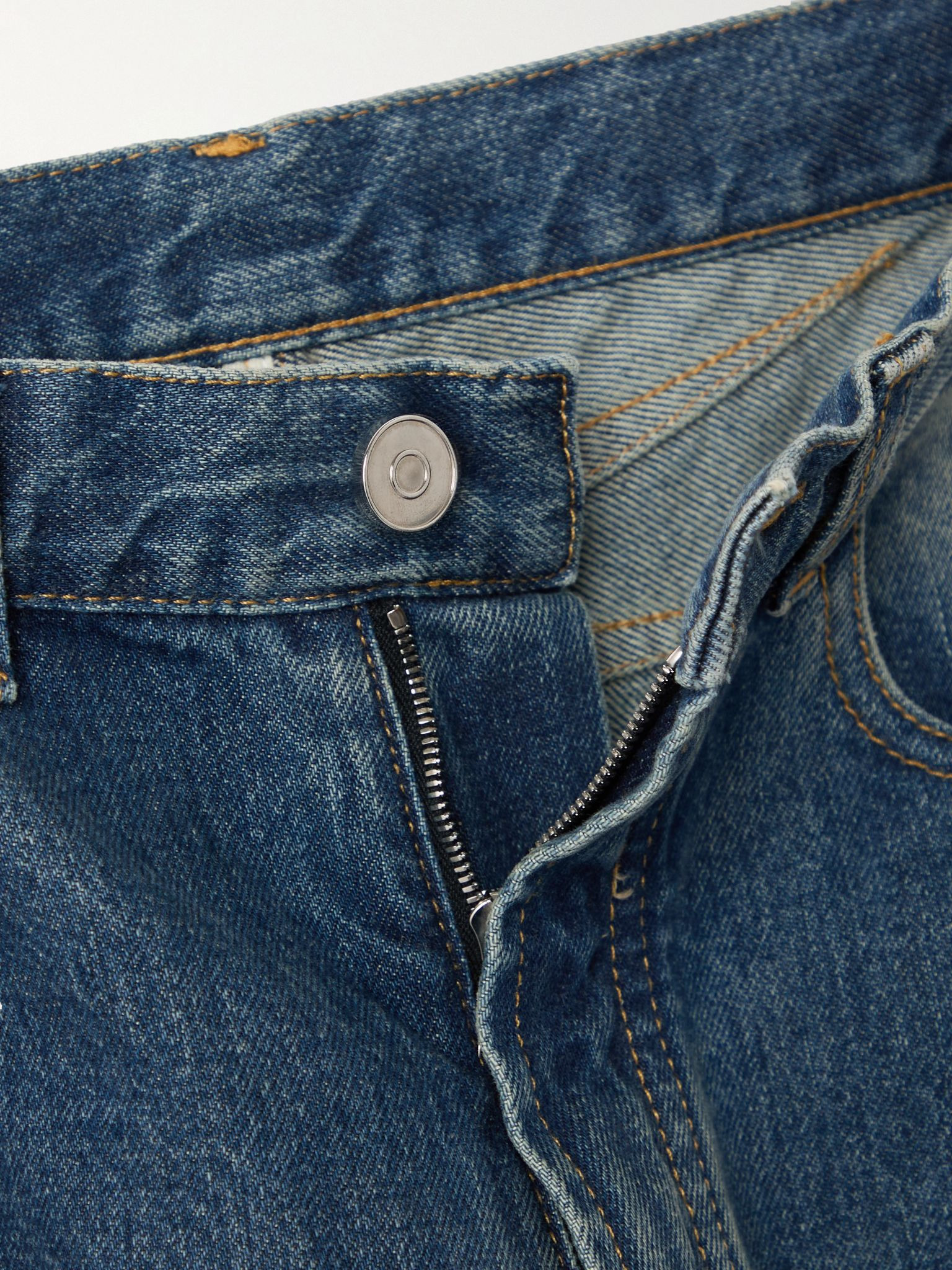High-rise barrel-leg jeans Blue - 5