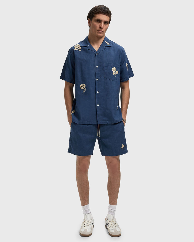 Portuguese Flannel Embroidery Nature Ramie Shorts outlook