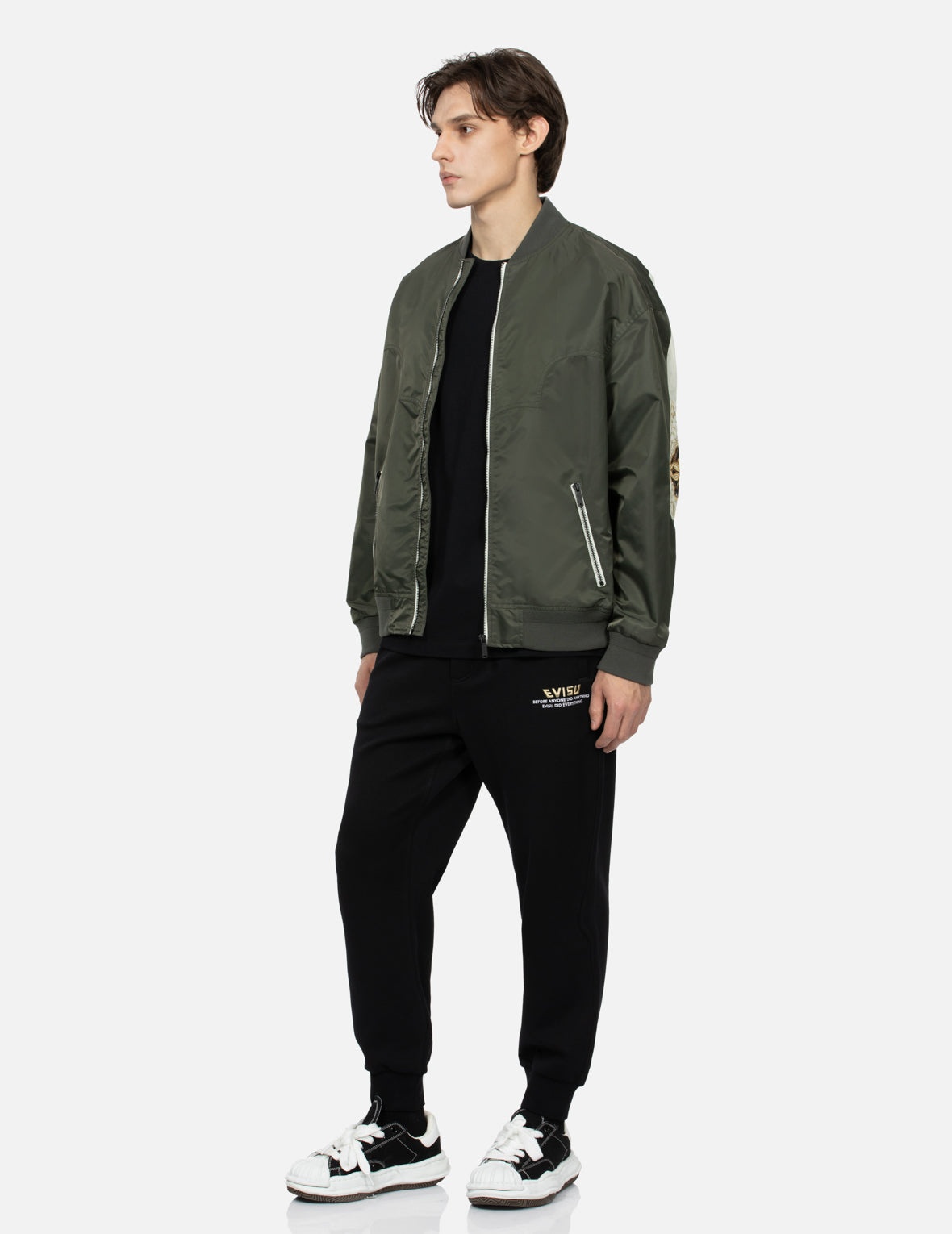 Kamon Brocade Daicock Insert Relax Fit Bomber Jacket - 4