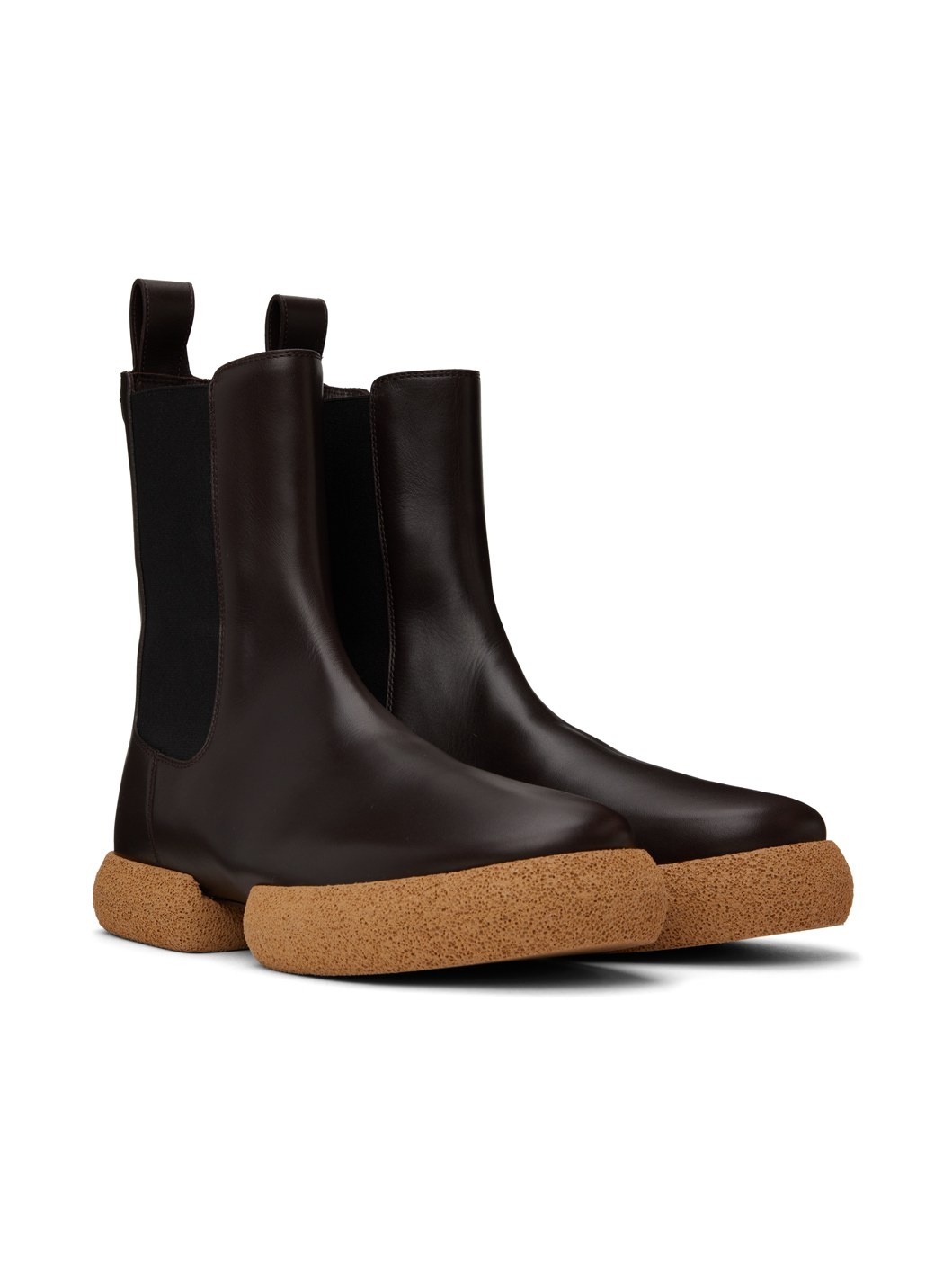Brown Leather Chelsea Boots - 4