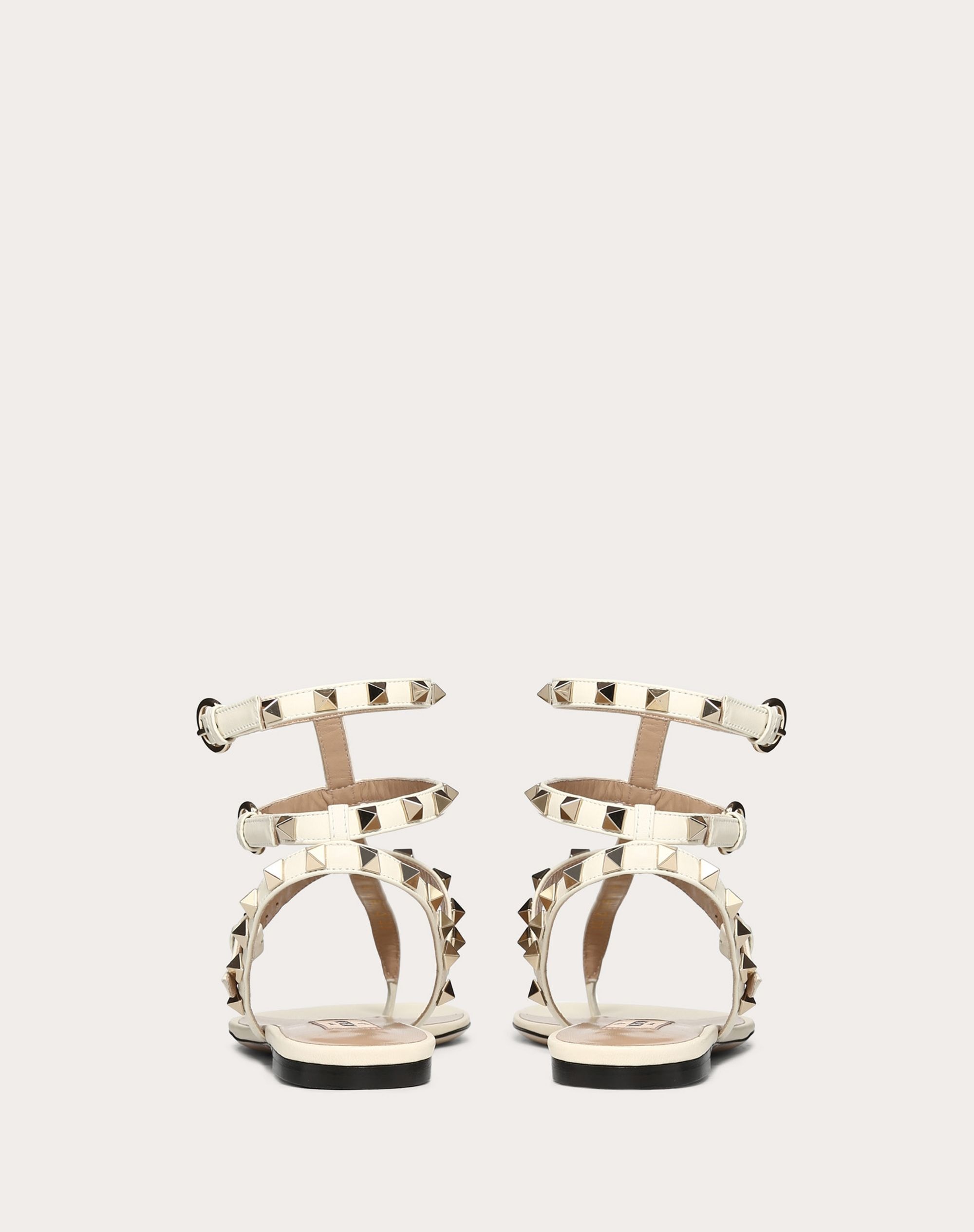 Rockstud Flip Flop Sandal in Calfskin Leather - 3