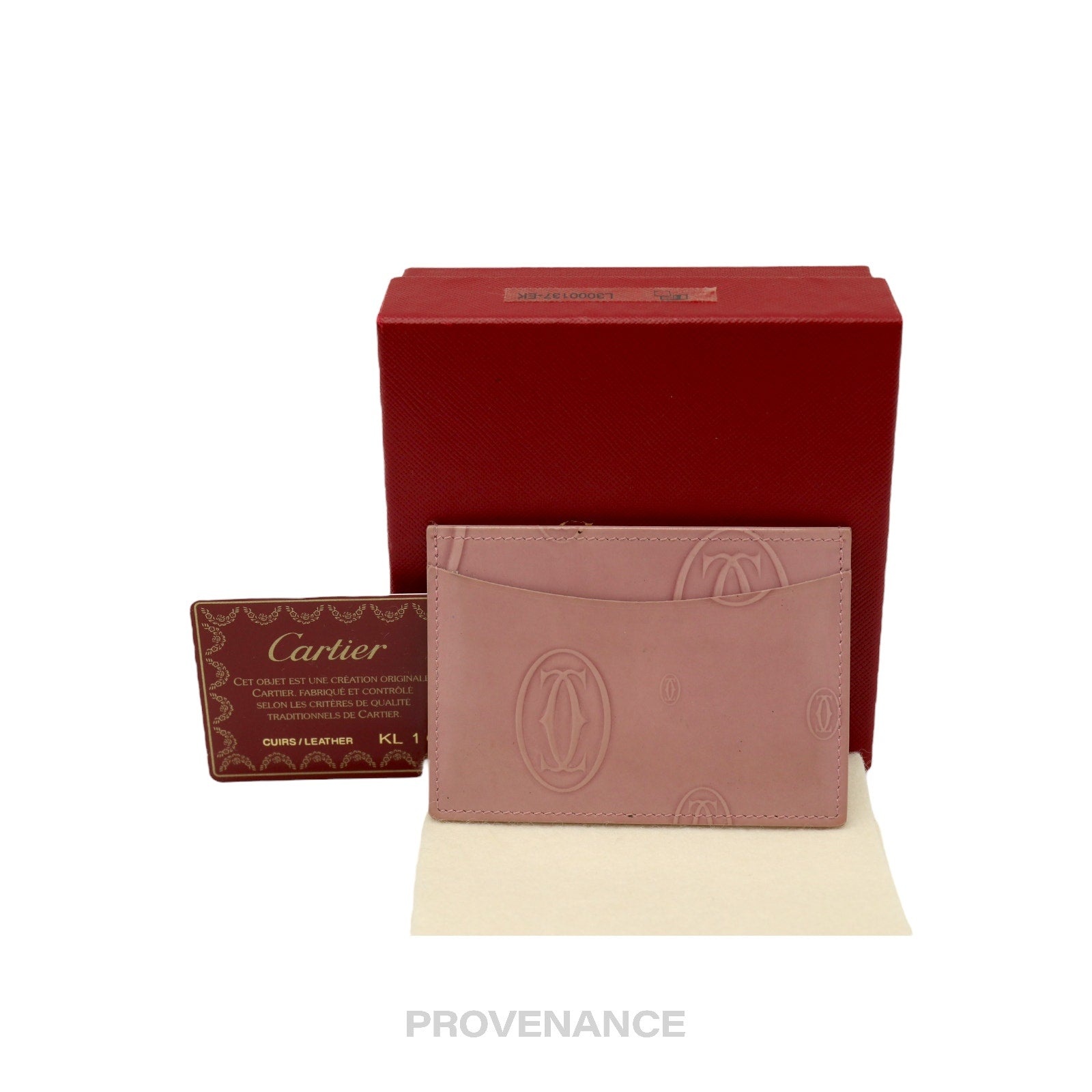 Cartier Happy Birthday Card Wallet - Pink - 1