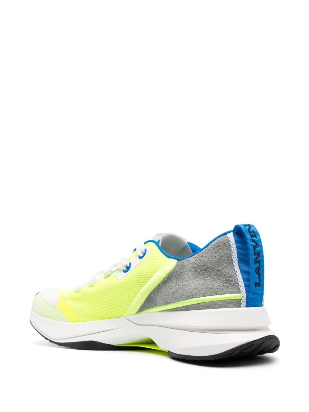 logo-detail mesh sneakers - 3