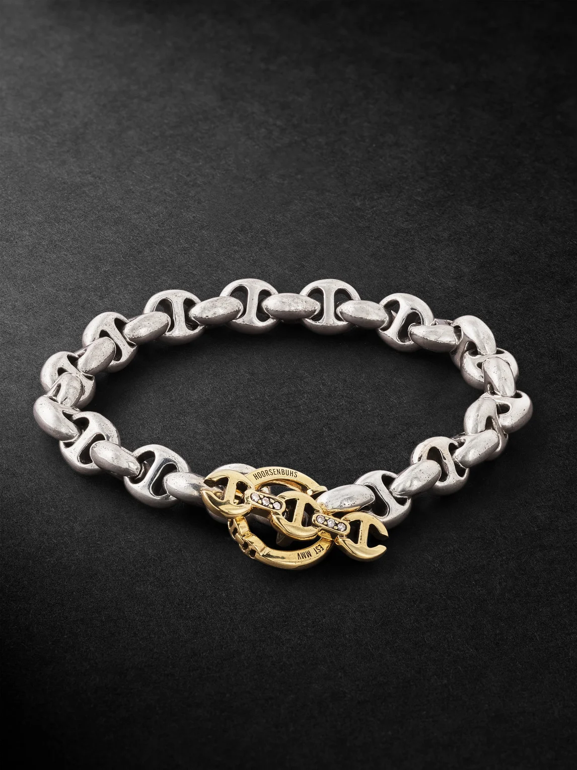 Open-Link™ Sterling Silver Diamond Chain Bracelet - 1