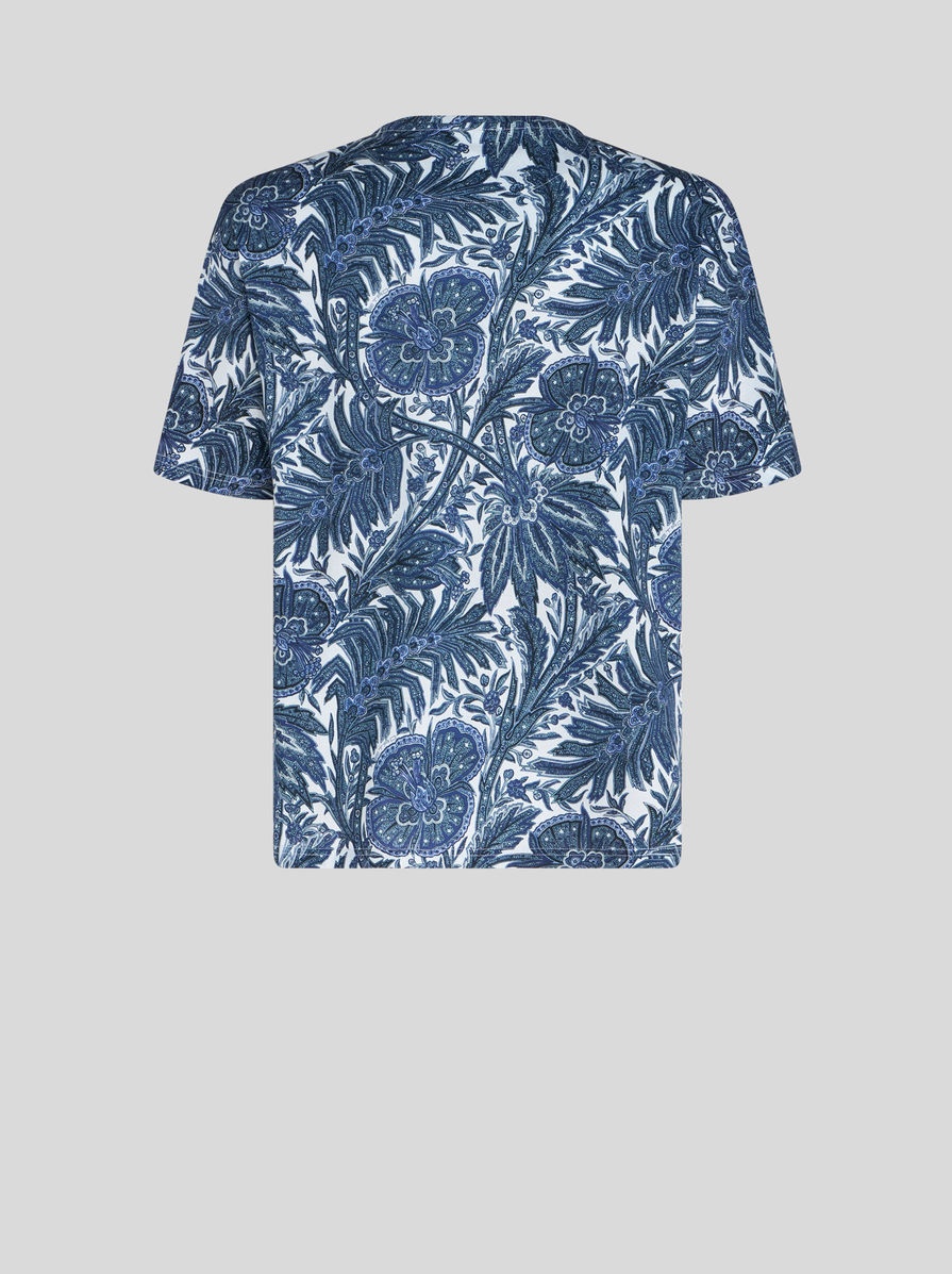 FOLIAGE PRINT JERSEY T-SHIRT - 5