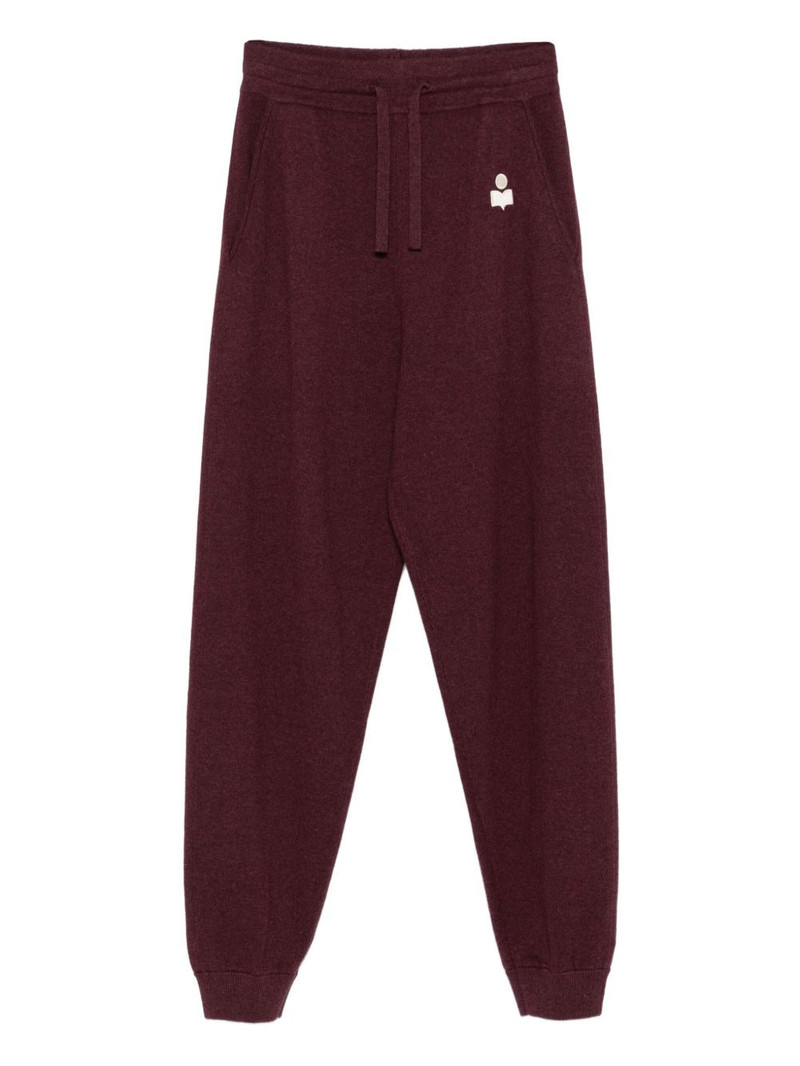 embroidered logo drawstring track pants 1
