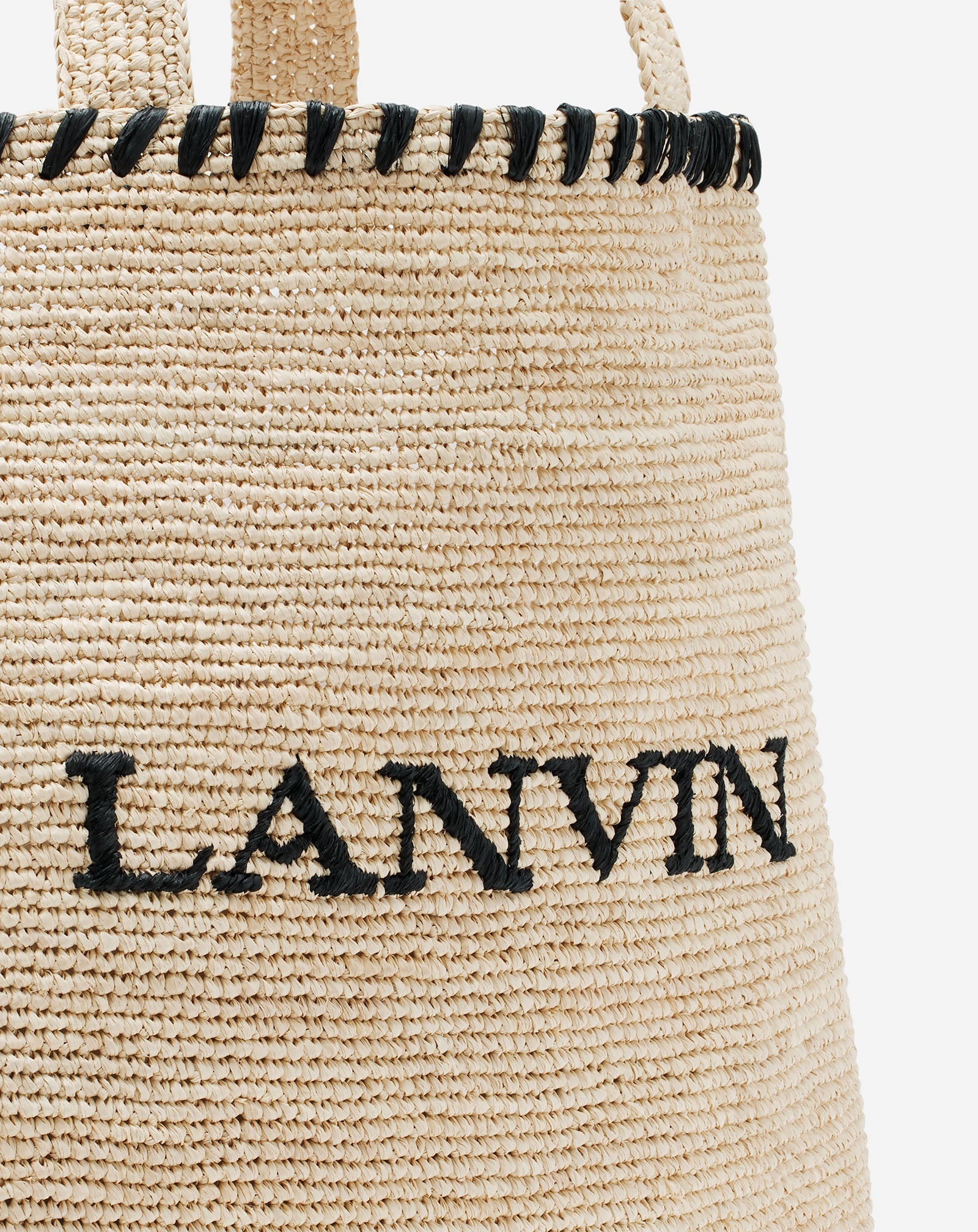 LANVIN RAFFIA TOTE BAG - 6