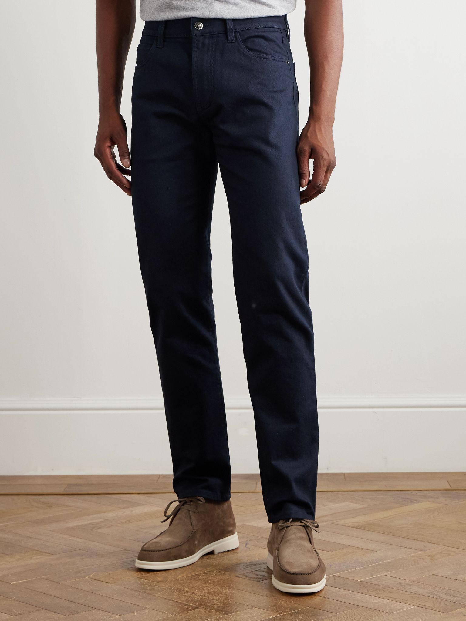 Quarona Slim-Fit Straight-Leg Jeans Navy - 3