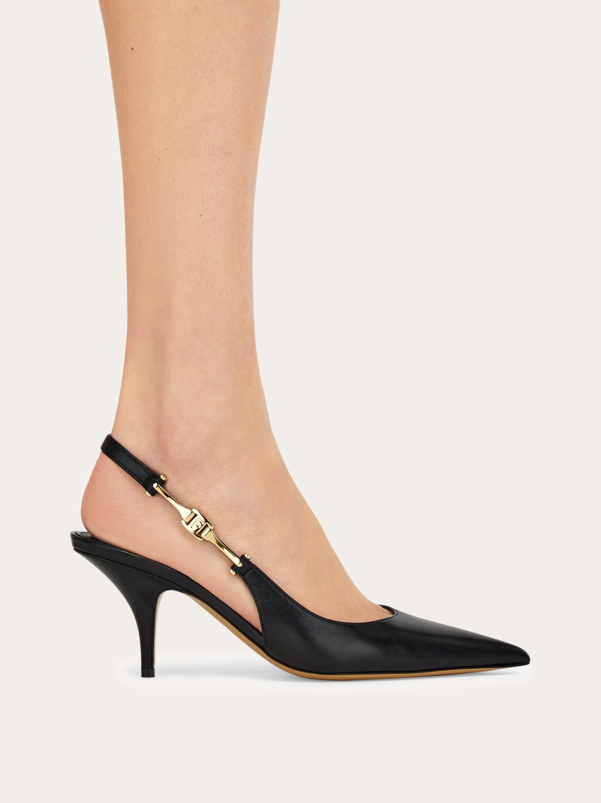 F buckle slingback pump - 3