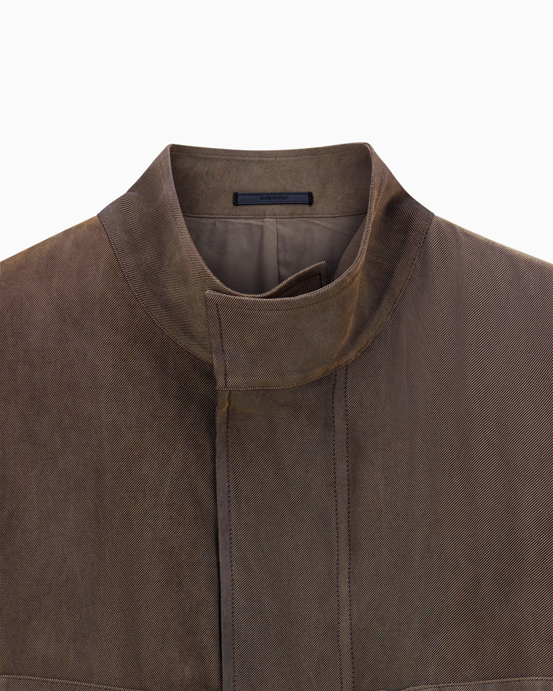 BLOUSON IN IRIDESCENT VISCOSE 5
