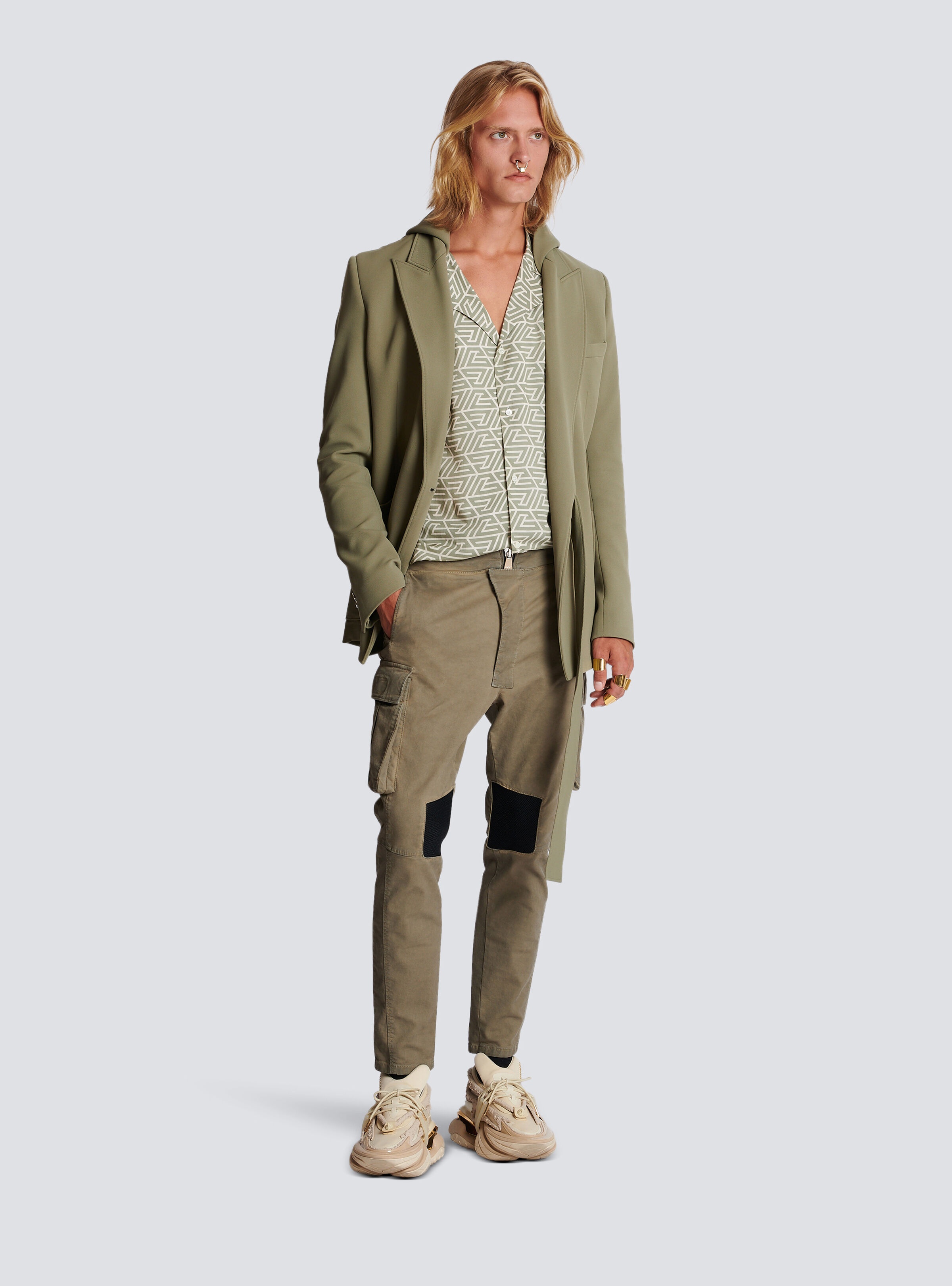 Cotton cargo trousers with inserts - 2