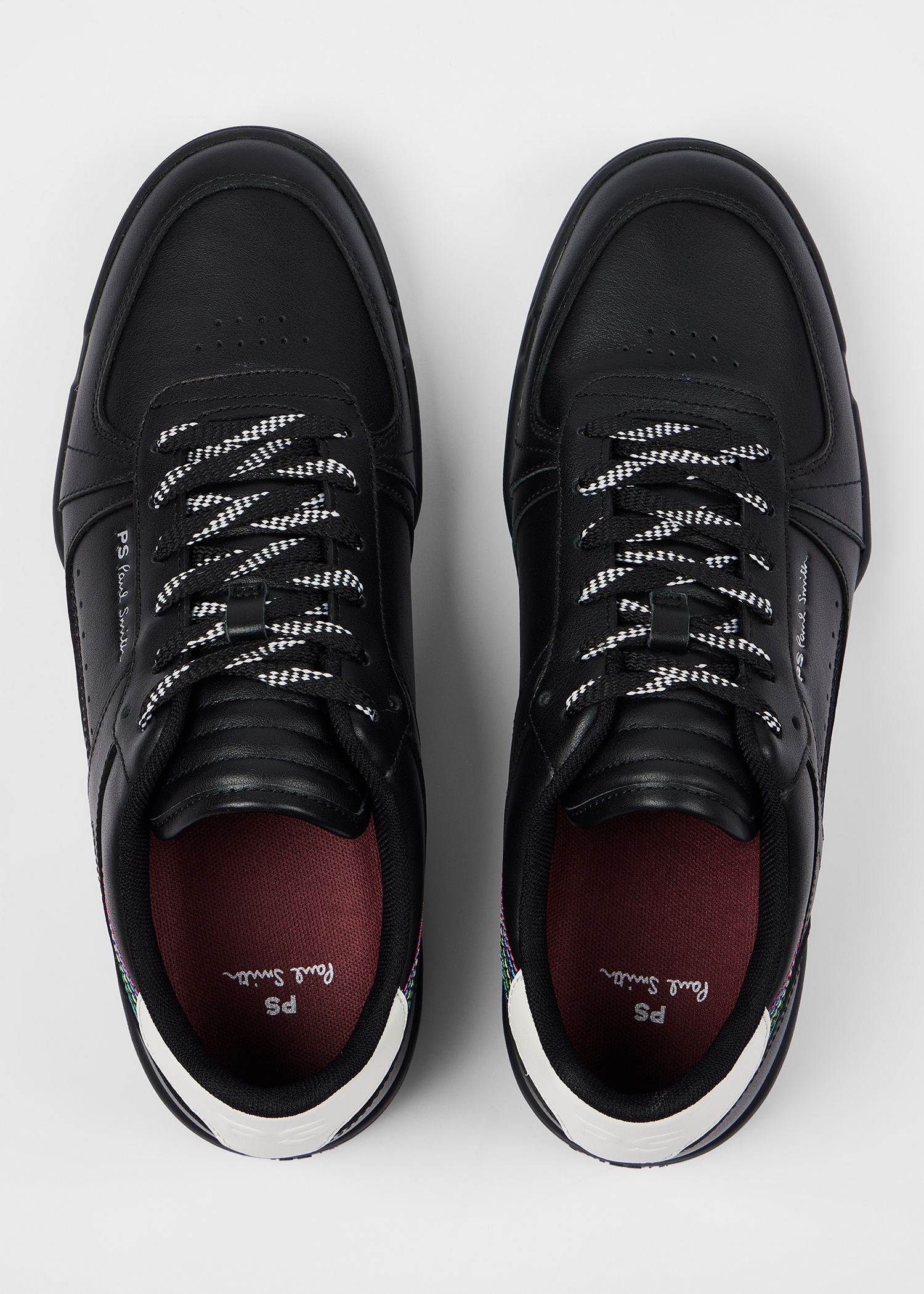 Black Leather 'Colson' Trainers - 3