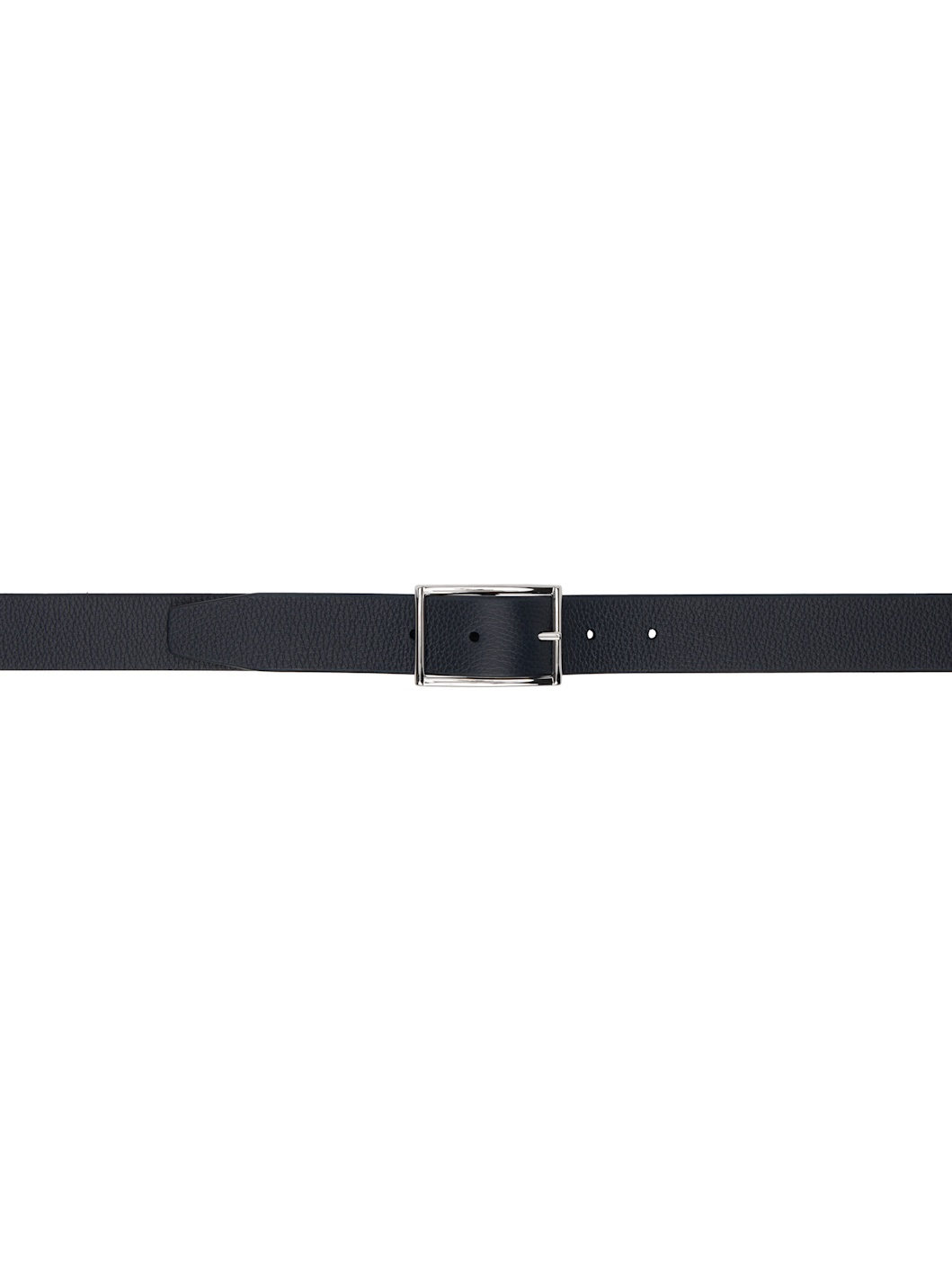 Navy Narrow Reversible Belt - 1