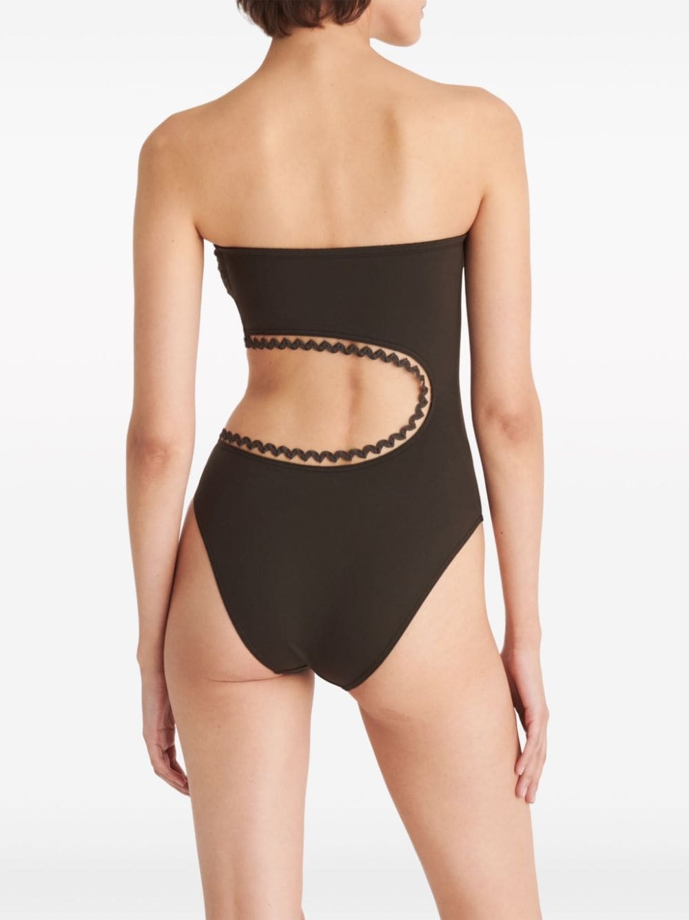 Dancing one-piece bustier swimsuit - 5