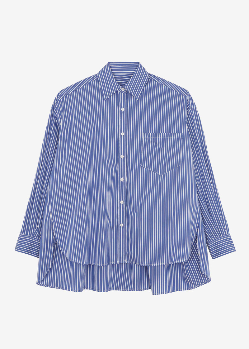 Mirca Pocket Shirt - Blue Multi Stripe 10