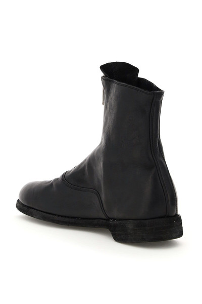 Guidi FRONT ZIP LEATHER ANKLE BOOTS outlook