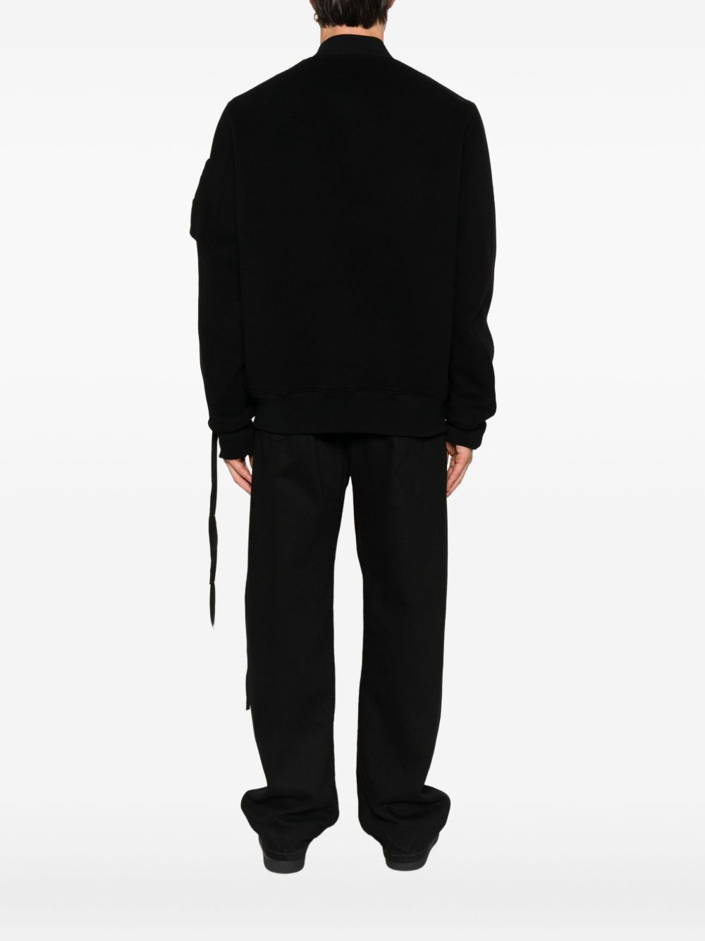 zip-fastening bomber jacket - 4
