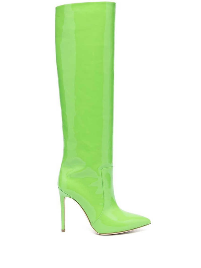 110mm stiletto leather boots 1