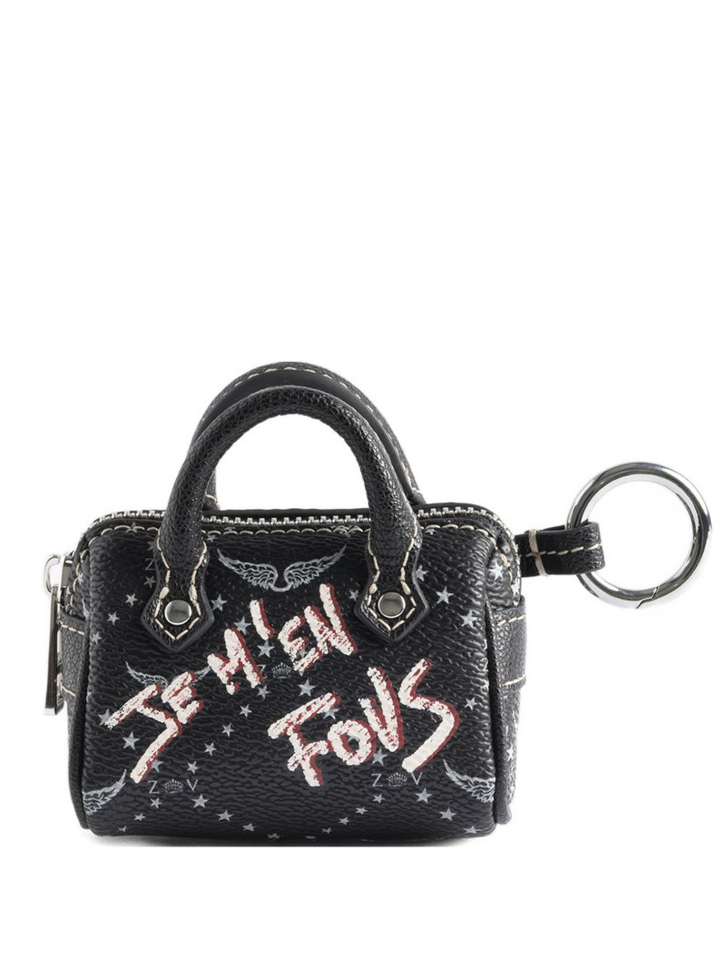 logo-print bag-shap keyring 1