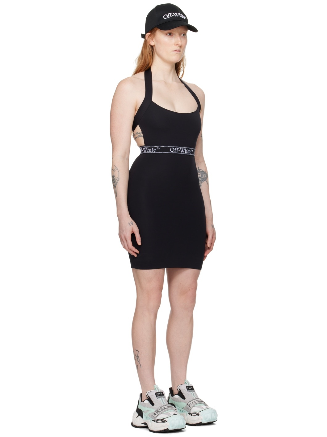 Black Cross Minidress - 2