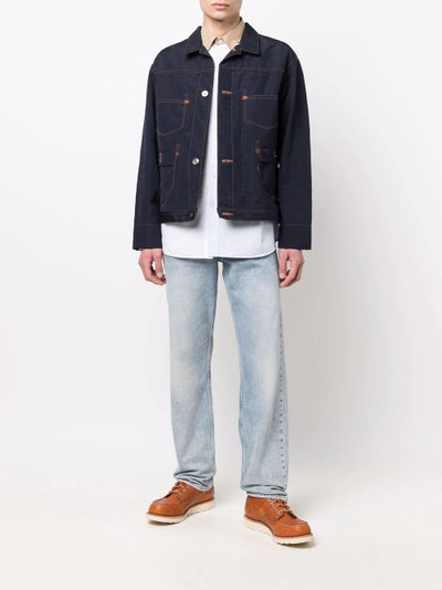 Junya Watanabe MAN long-sleeve wool denim jacket outlook