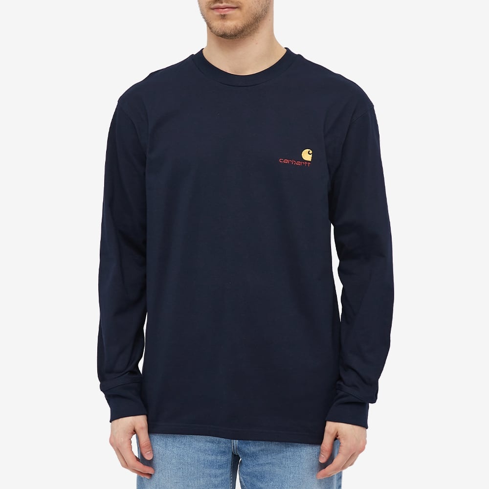 Carhartt WIP Long Sleeve American Script Tee - 3