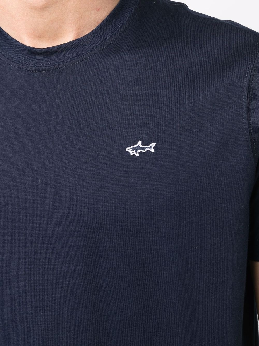 logo patch cotton T-shirt - 5