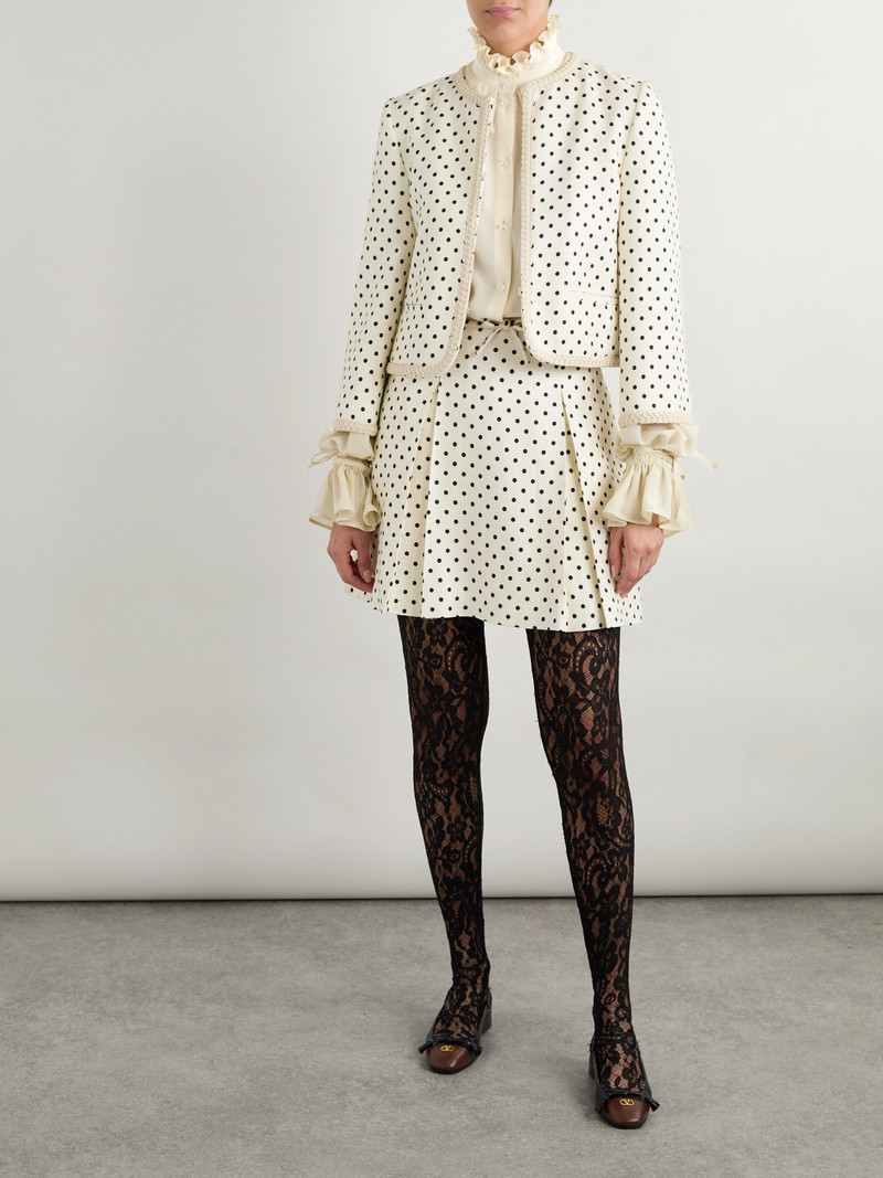 Valentino Ruffled Silk Crepe De Chine Shirt outlook