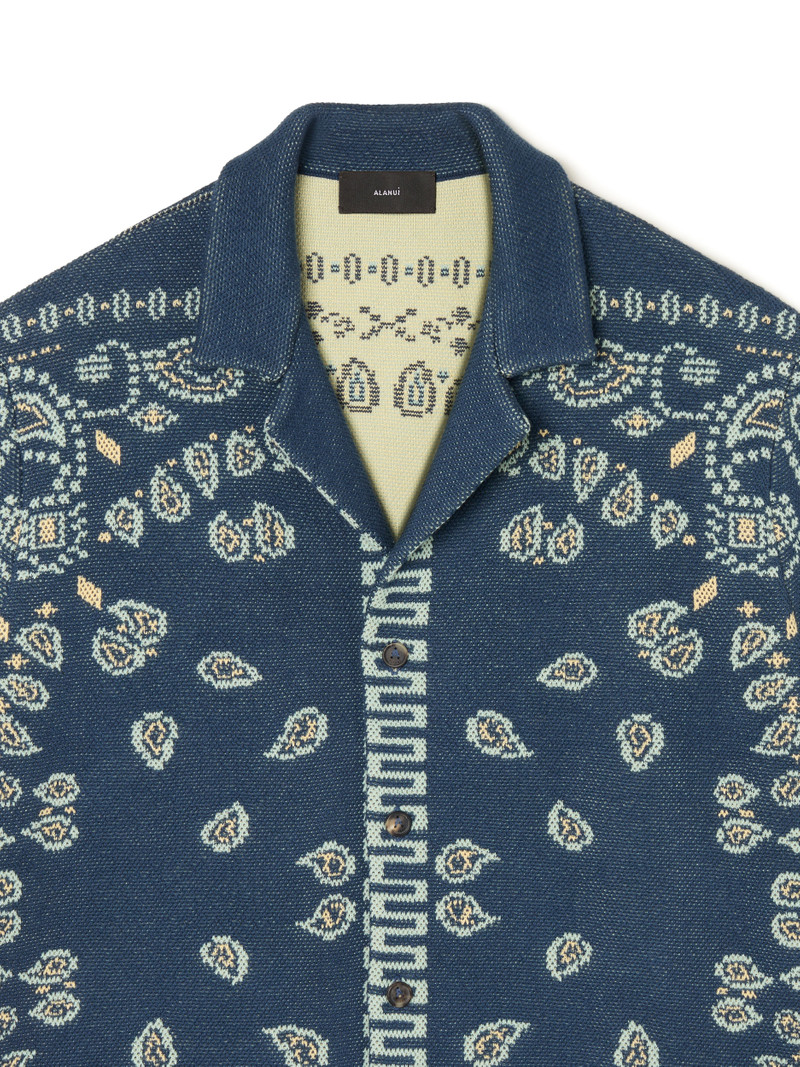 Cotton Piquet Bandana Shirt 7