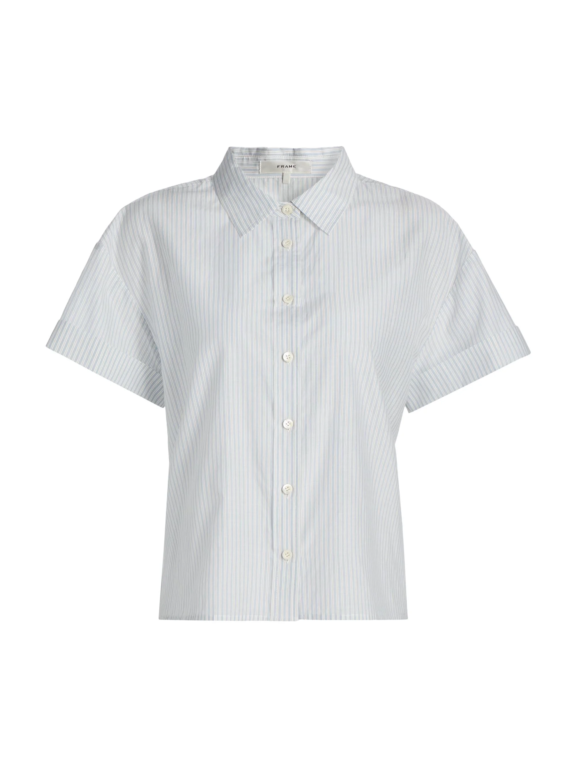 Women's The Boardwalk Stripe Shirt - Ocean Blue Multi - 1
