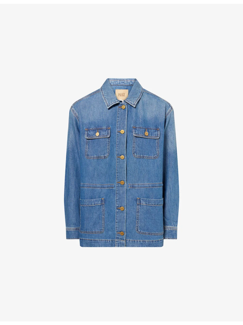 Clarke Patch-Pocket Denim Jacket - 1