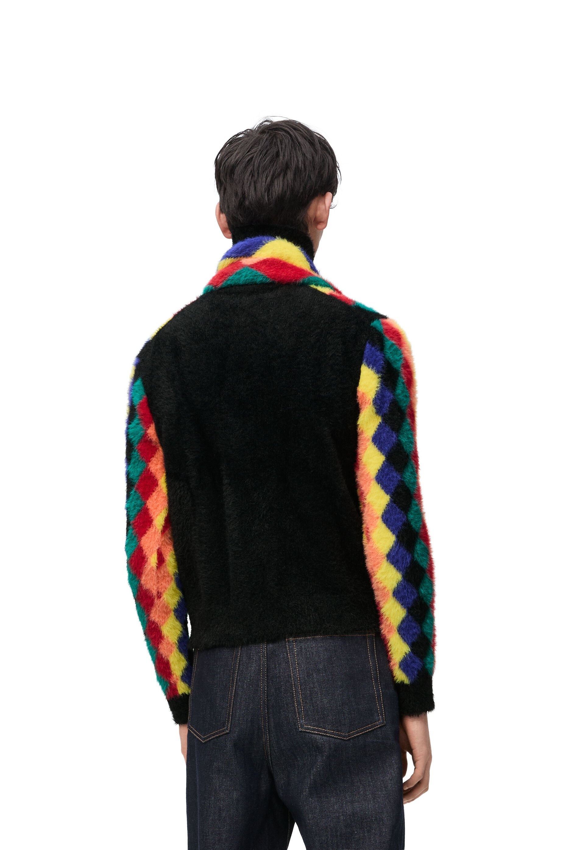 Argyle high neck sweater in nylon - 4