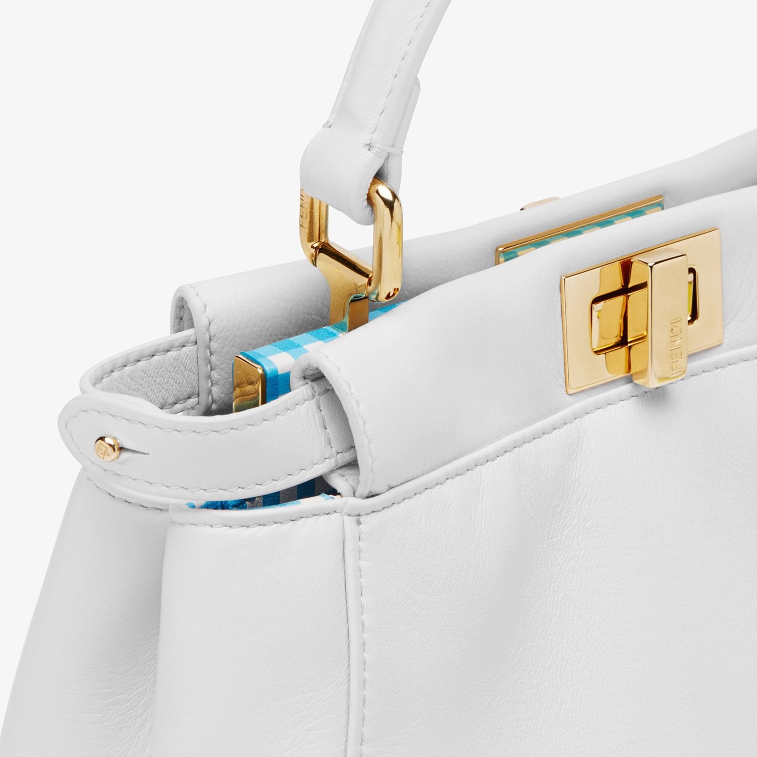 White nappa leather bag - 6