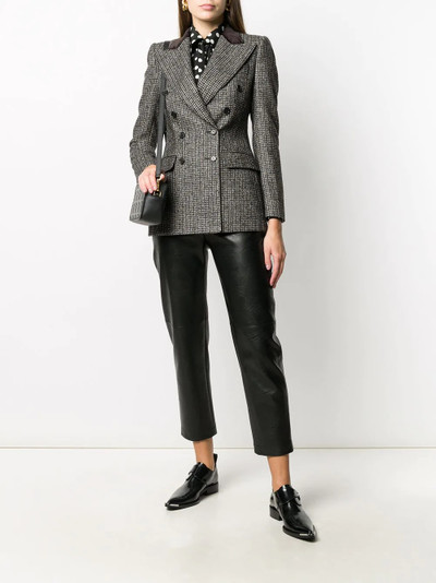 Dolce & Gabbana checked double-breasted blazer outlook