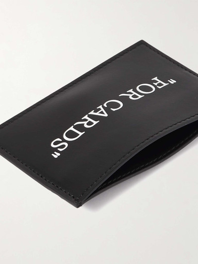 Off-White Bookish Printed Leather Cardholder outlook