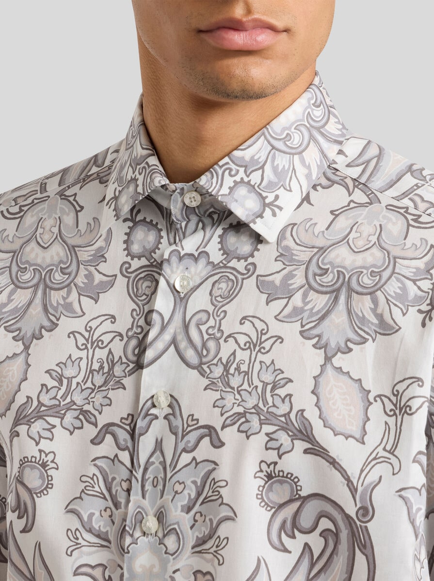 COTTON SHIRT WITH PLACED PRINT - 3