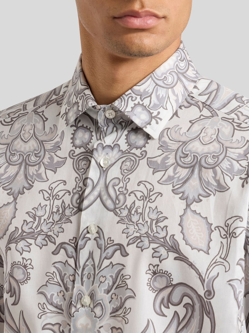 Etro COTTON SHIRT WITH PLACED PRINT outlook