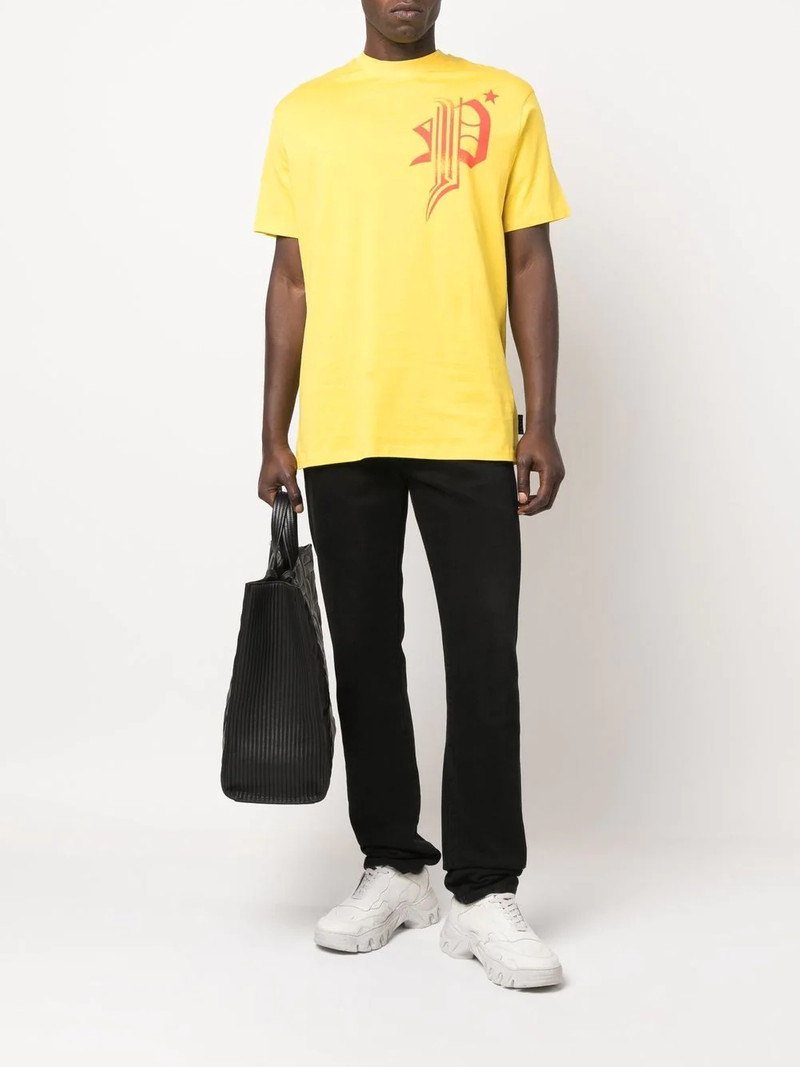 PHILIPP PLEIN skull-print detail T-shirt outlook
