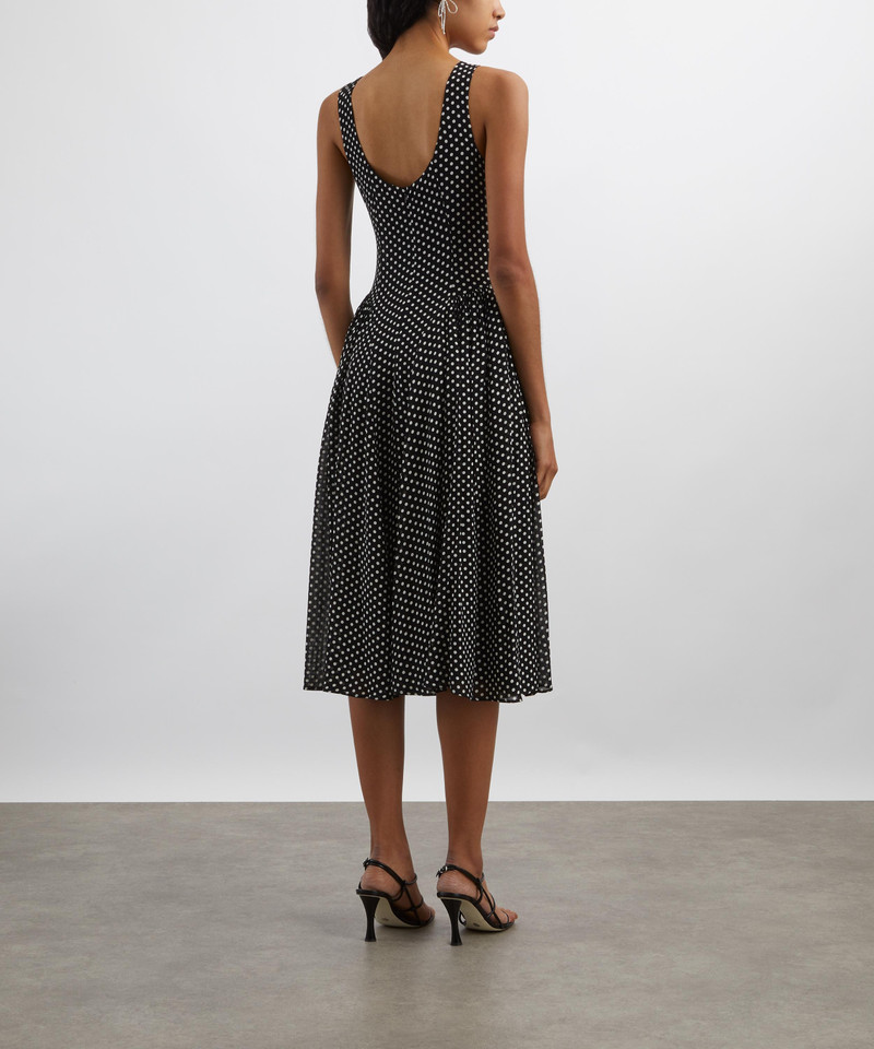 Anelis Caviar Dot Midi Dress 4