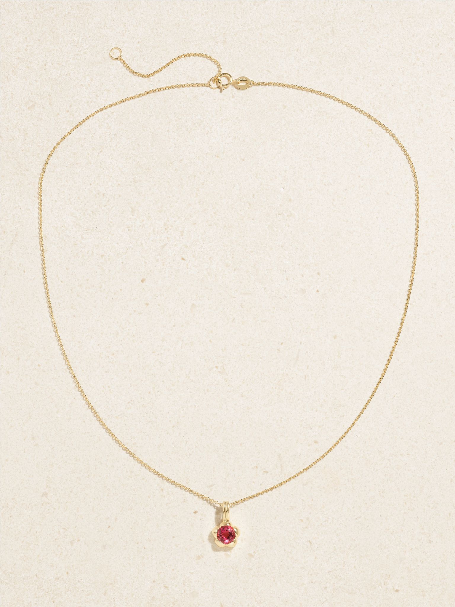 Festival 14-karat gold tourmaline necklace Gold - 4
