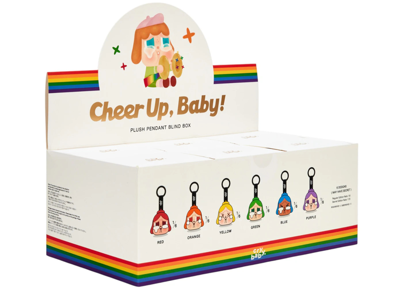 Pop Mart CRYBABY CHEER UP, BABY! Series Plush Pendant Sealed Case (6 Blind Box) - 2