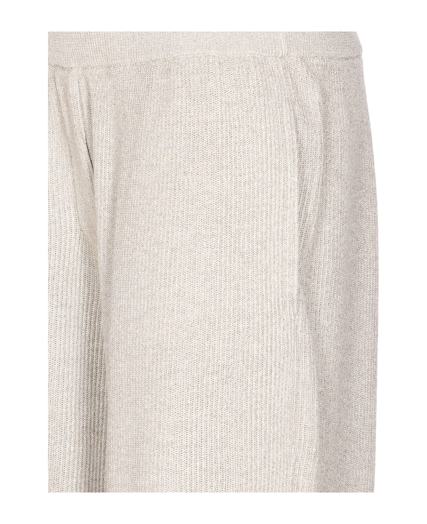 Vanise' Sparkling Knitted Trousers In English Rib - 3