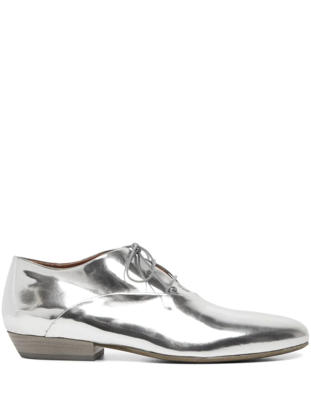 metallic leather oxford shoes - 1
