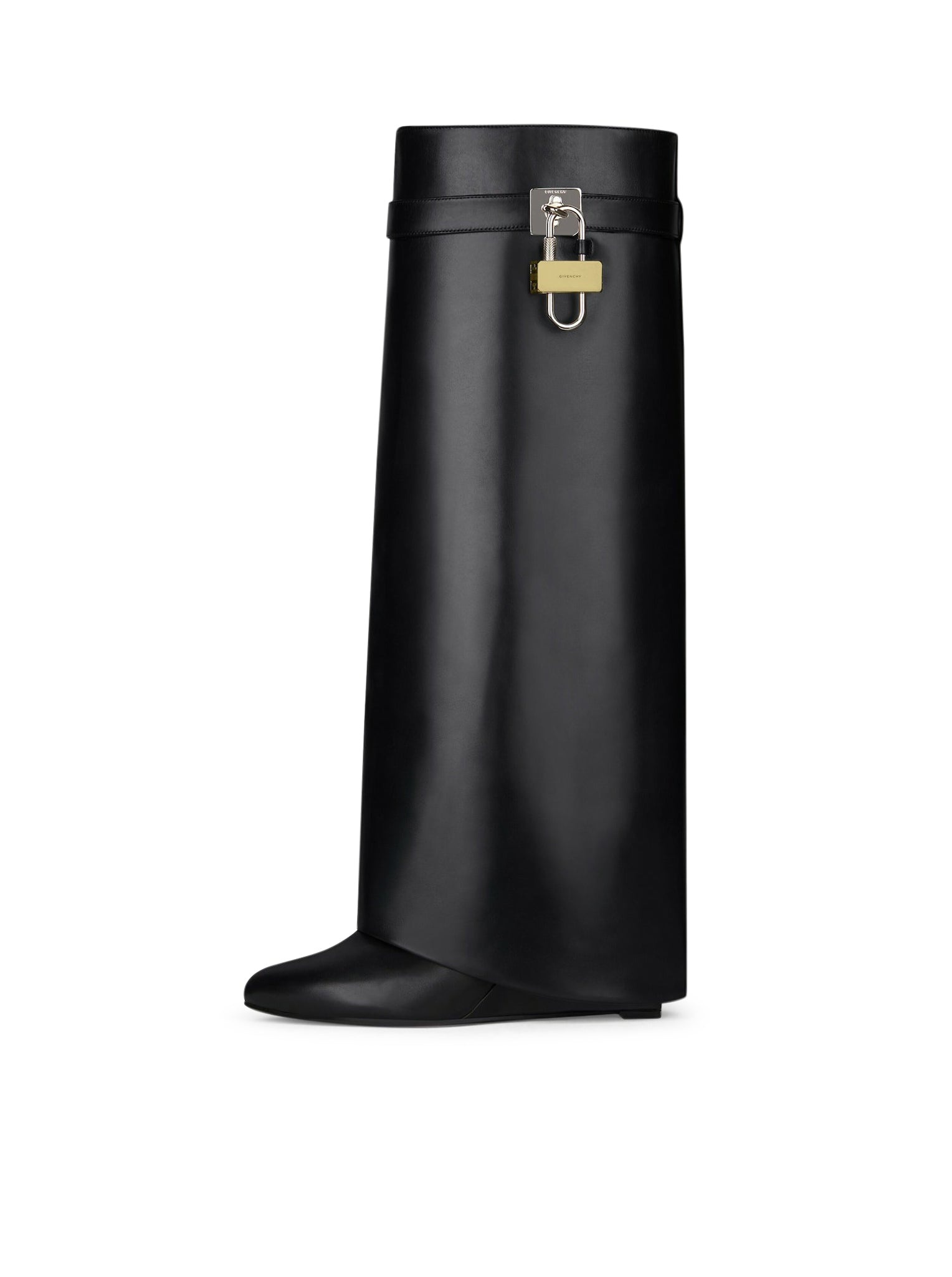 SHARK LOCK LEATHER WIDE FIT BOOTS - 4