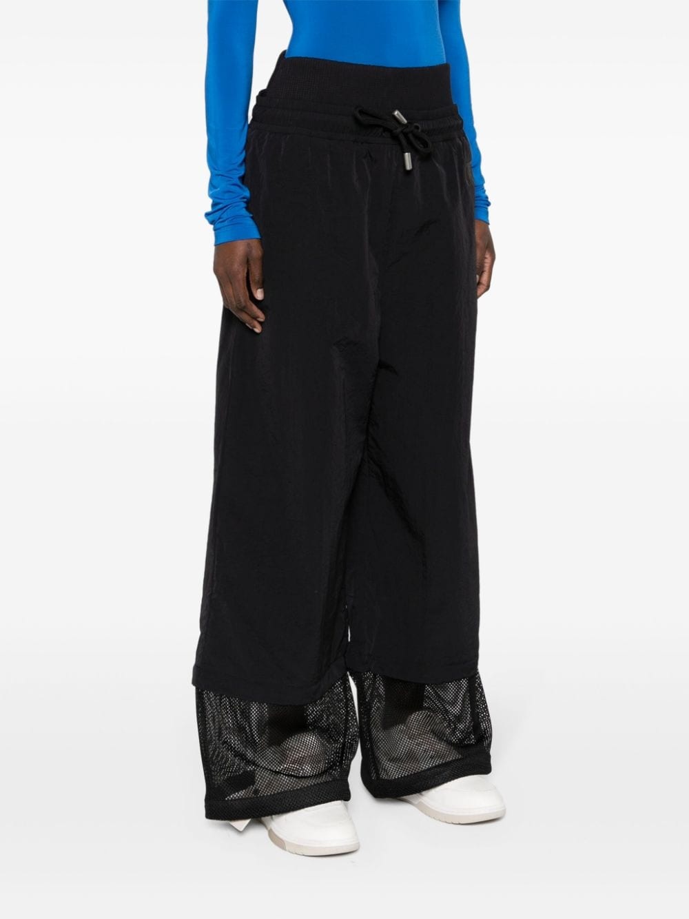 high-waist wide-leg trousers - 3