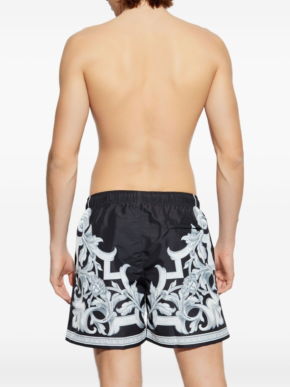 Barocco-print swim shorts - 3